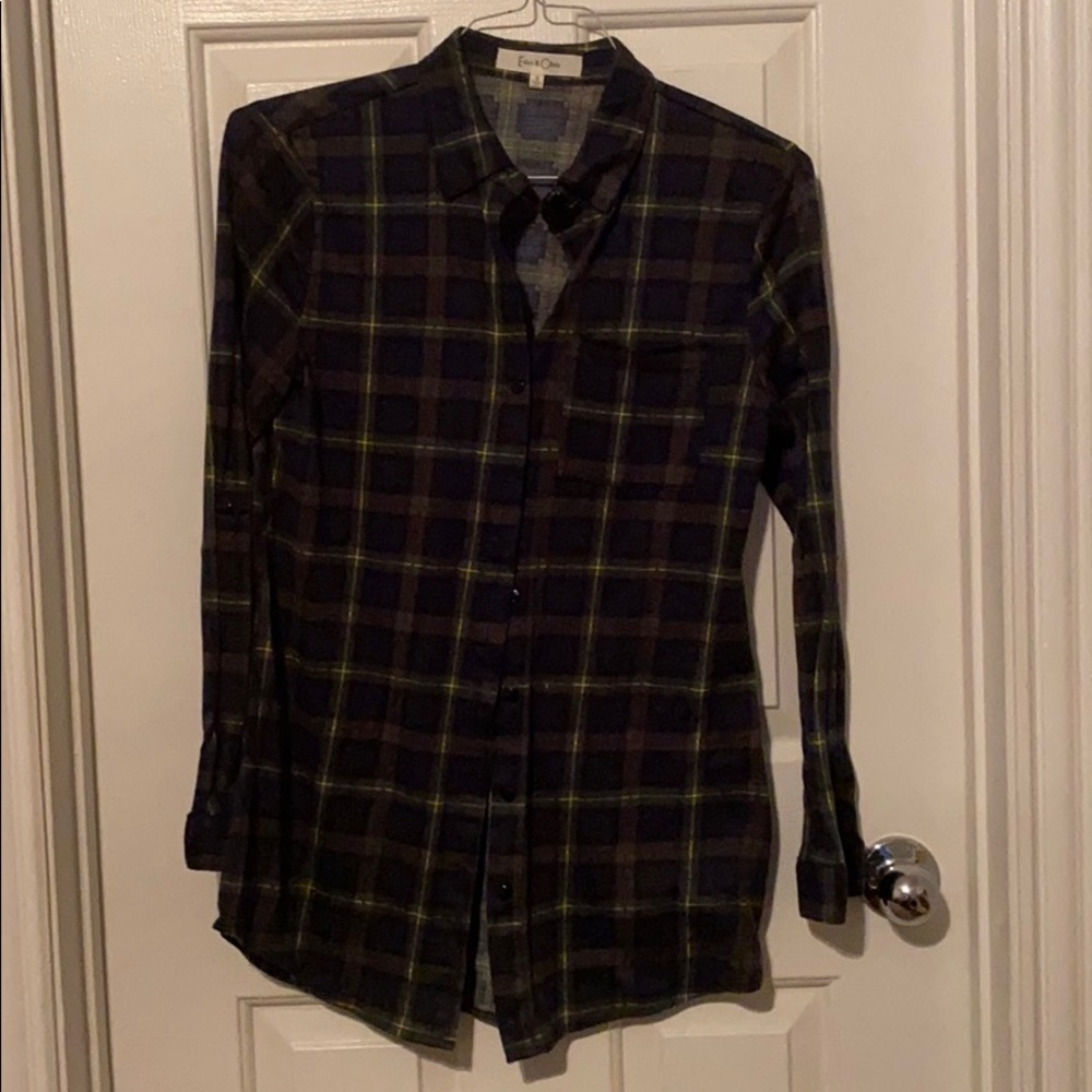 Plaid button up